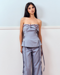 La Bleue Ribbon Corset